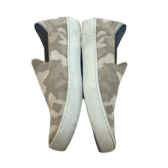 Rothy's The Original Beige Camo Women's 9.5 Knit Fabric Slip-On Sneaker - Picture 2 of 7